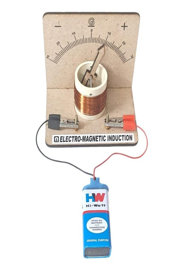 ESPtronics مجموعة تجارب مختبر الفيزياء من إي إس بترونيكس - قانون فاراداي للحث الكهرومغناطيسي - نموذج جلفانومتر عملي - مشروع علمي مصغر لطلاب الصف الثاني عشر - Image 1